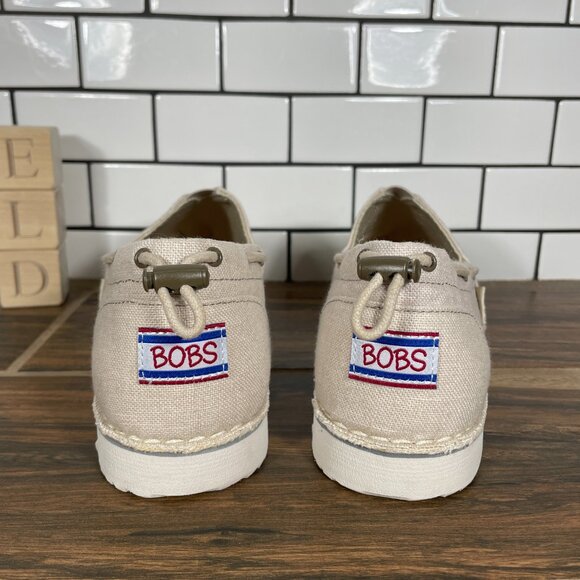 Skechers BOBS Chill Flex Hot 2 Trot Womens Size 10 Shoes Natural Alpargata Flat - Picture 6 of 14